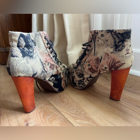 Jeffrey Campbell Lita Boots Cat Tapestry size 10 - Picture 2 of 9